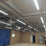 Indoor lighting installation by Kent Electrical & Fire